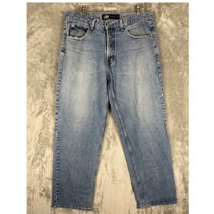 TJ Tuff Guy Jeans Mens‎ 38 Light Wash Denim Vintage Baggy Made In US Y2K Skater